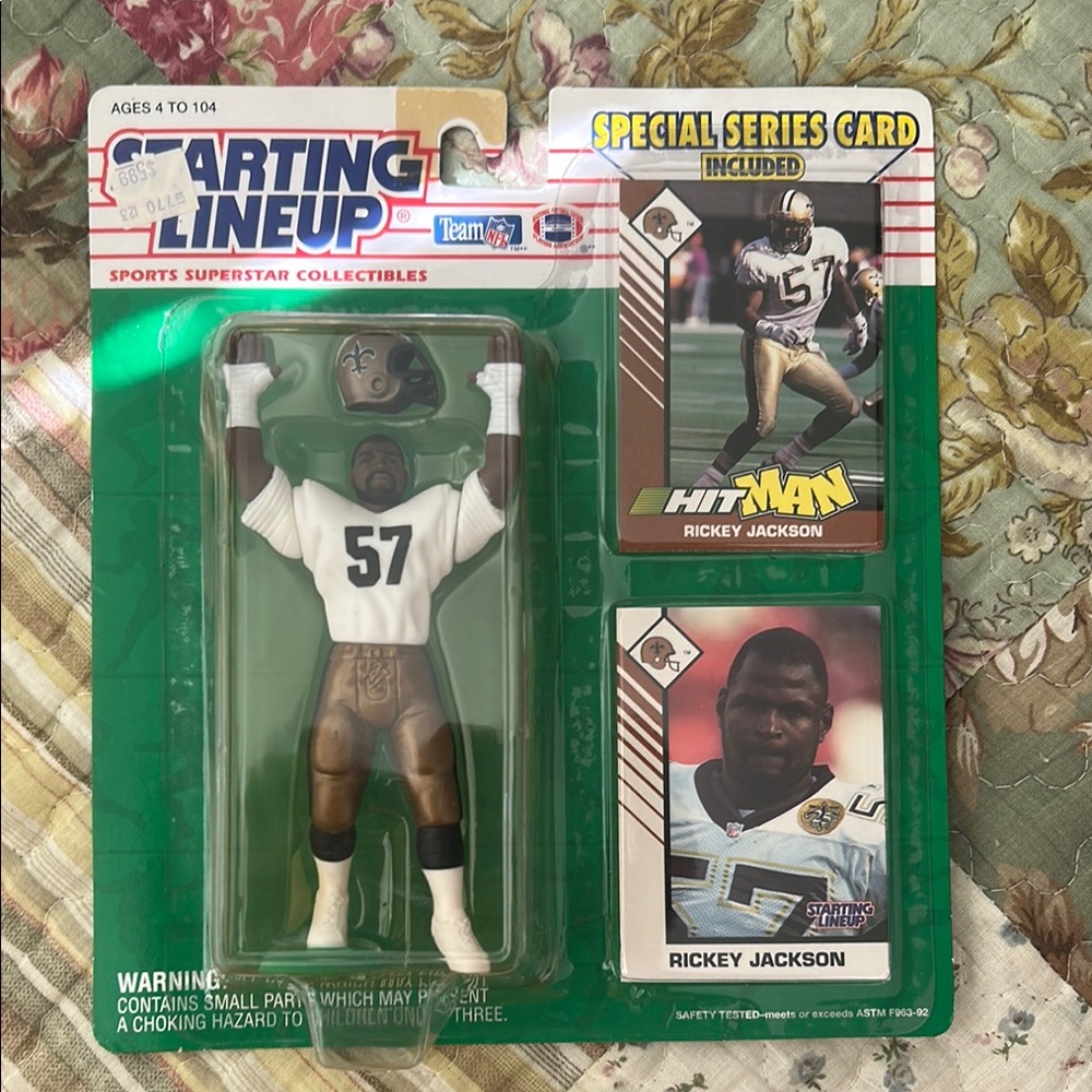 Rickey Jackson Starting Lineup Figure with Card